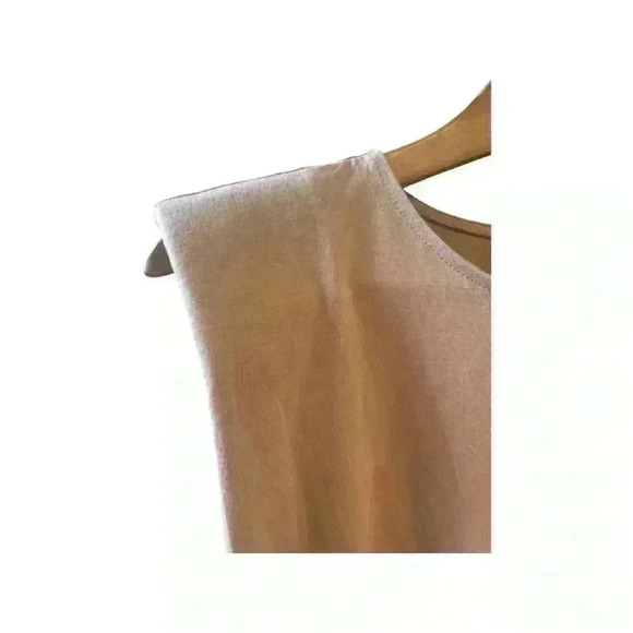 Express Tan Beige Taupe Summer Mini Dress Cap Sleeve - Picture 7 of 10